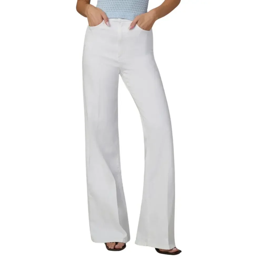 Joes Jeans The Mia High Rise Wide Leg Jeans Womens 29 White 28 Inseam Preowned